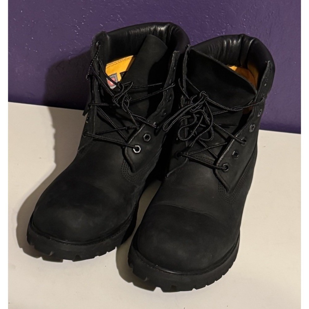 Timberland Premium 6-Inch Waterproof Boot Black SIZE 11 Excellent Condition - Picture 2 of 5